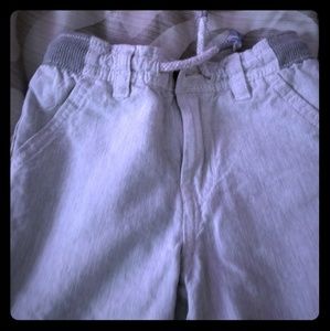 Grey lein shorts